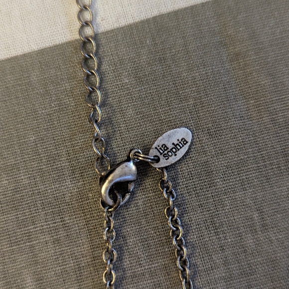 Lia Sophia Sparkling Floral Necklace - Picture 3 of 5